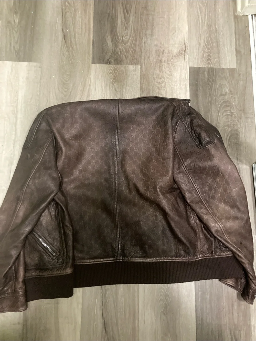 Gucci Brown Leather Jacket
